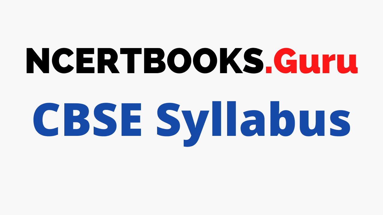 CBSE Syllabus