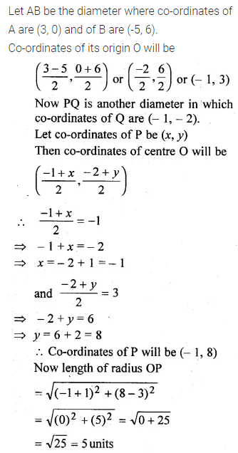 ML Aggarwal Class 10 Solutions for ICSE Maths Chapter 11 Section Formula Chapter Test 11