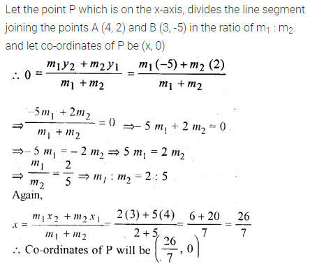 ML Aggarwal Class 10 Solutions for ICSE Maths Chapter 11 Section Formula Chapter Test 15