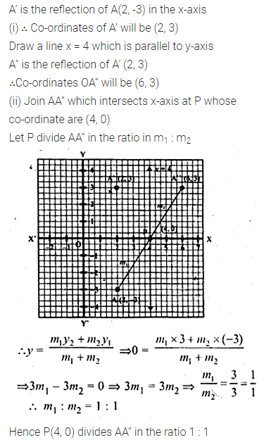 ML Aggarwal Class 10 Solutions for ICSE Maths Chapter 11 Section Formula Chapter Test 18