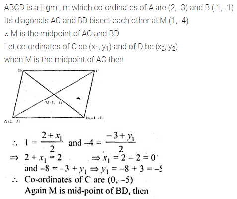 ML Aggarwal Class 10 Solutions for ICSE Maths Chapter 11 Section Formula Chapter Test 20