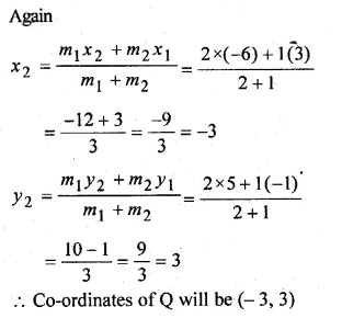 ML Aggarwal Class 10 Solutions for ICSE Maths Chapter 11 Section Formula Chapter Test 8