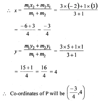 ML Aggarwal Class 10 Solutions for ICSE Maths Chapter 11 Section Formula Ex 11 10