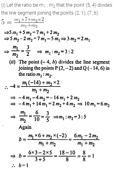 ML Aggarwal Class 10 Solutions for ICSE Maths Chapter 11 Section Formula Ex 11 20