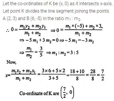 ML Aggarwal Class 10 Solutions for ICSE Maths Chapter 11 Section Formula Ex 11 21