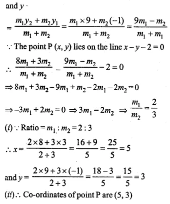 ML Aggarwal Class 10 Solutions for ICSE Maths Chapter 11 Section Formula Ex 11 25