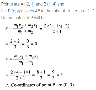 ML Aggarwal Class 10 Solutions for ICSE Maths Chapter 11 Section Formula Ex 11 4