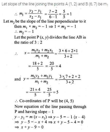 ML Aggarwal Class 10 Solutions for ICSE Maths Chapter 12 Equation of a Straight Line Chapter Test 13