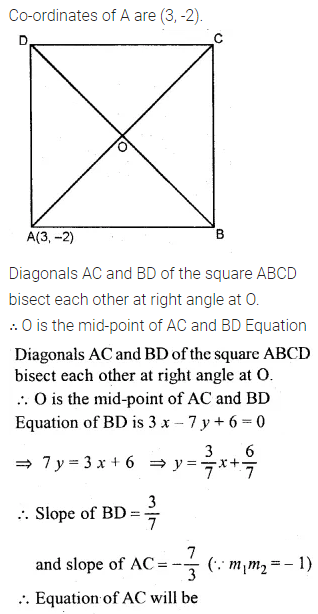 ML Aggarwal Class 10 Solutions for ICSE Maths Chapter 12 Equation of a Straight Line Chapter Test 20