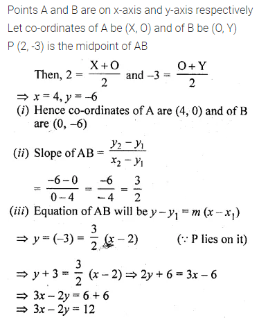 ML Aggarwal Class 10 Solutions for ICSE Maths Chapter 12 Equation of a Straight Line Ex 12.1 34