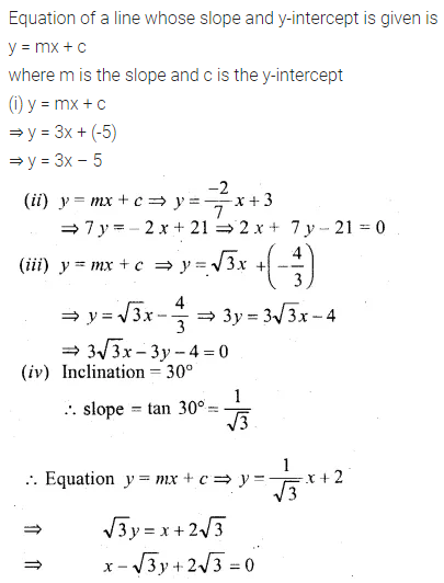 ML Aggarwal Class 10 Solutions for ICSE Maths Chapter 12 Equation of a Straight Line Ex 12.1 6