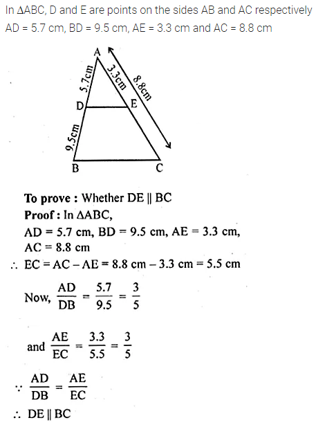 ML Aggarwal Class 10 Solutions for ICSE Maths Chapter 13 Similarity Chapter Test 13