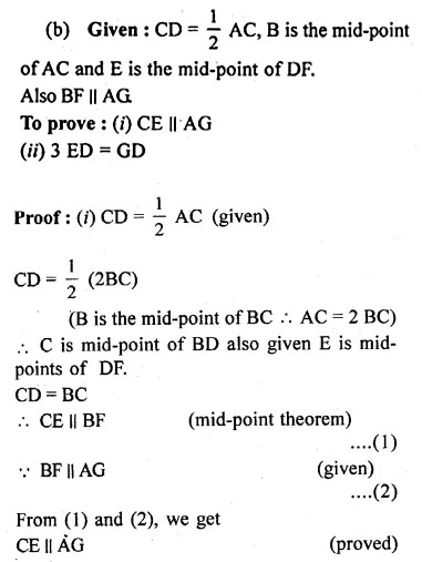 ML Aggarwal Class 10 Solutions for ICSE Maths Chapter 13 Similarity Chapter Test 6