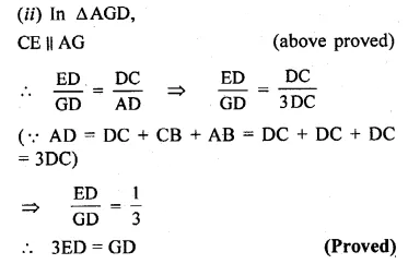 ML Aggarwal Class 10 Solutions for ICSE Maths Chapter 13 Similarity Chapter Test 7