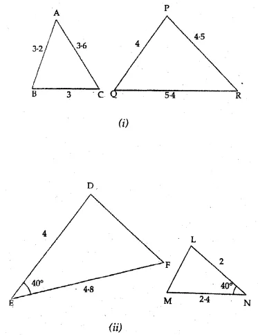 ML Aggarwal Class 10 Solutions for ICSE Maths Chapter 13 Similarity Ex 13.1 1