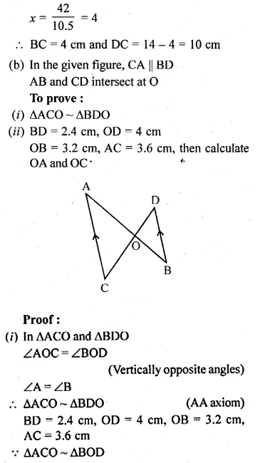 ML Aggarwal Class 10 Solutions for ICSE Maths Chapter 13 Similarity Ex 13.1 15