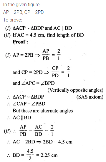 ML Aggarwal Class 10 Solutions for ICSE Maths Chapter 13 Similarity Ex 13.1 22