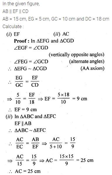 ML Aggarwal Class 10 Solutions for ICSE Maths Chapter 13 Similarity Ex 13.1 46