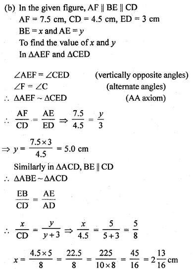 ML Aggarwal Class 10 Solutions for ICSE Maths Chapter 13 Similarity Ex 13.1 47