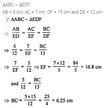 ML Aggarwal Class 10 Solutions for ICSE Maths Chapter 13 Similarity Ex 13.1 8