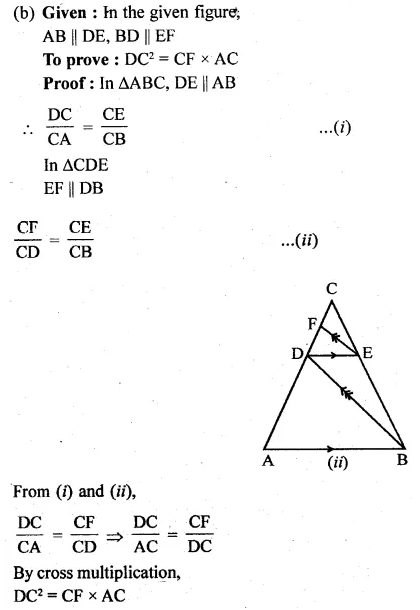 ML Aggarwal Class 10 Solutions for ICSE Maths Chapter 13 Similarity Ex 13.2 12