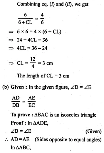 ML Aggarwal Class 10 Solutions for ICSE Maths Chapter 13 Similarity Ex 13.2 15