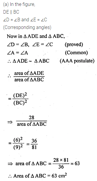 ML Aggarwal Class 10 Solutions for ICSE Maths Chapter 13 Similarity Ex 13.3 13