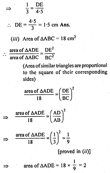 ML Aggarwal Class 10 Solutions for ICSE Maths Chapter 13 Similarity Ex 13.3 18