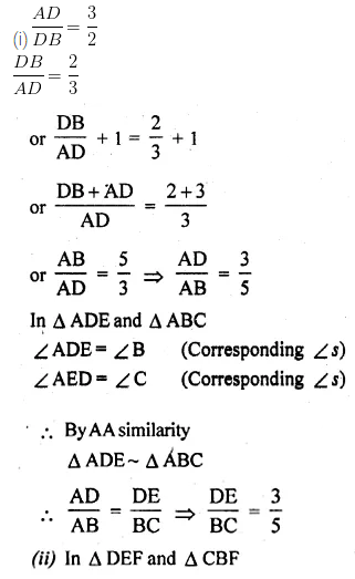 ML Aggarwal Class 10 Solutions for ICSE Maths Chapter 13 Similarity Ex 13.3 24