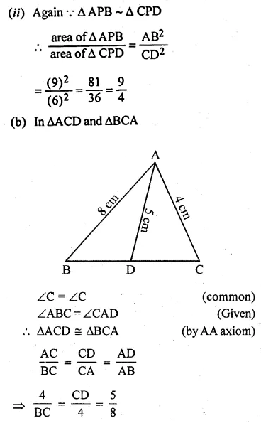 ML Aggarwal Class 10 Solutions for ICSE Maths Chapter 13 Similarity Ex 13.3 45