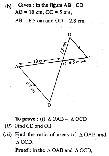 ML Aggarwal Class 10 Solutions for ICSE Maths Chapter 13 Similarity Ex 13.3 8