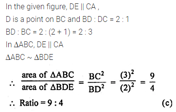 ML Aggarwal Class 10 Solutions for ICSE Maths Chapter 13 Similarity MCQS 28