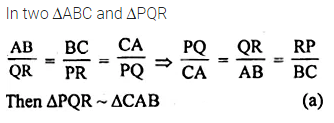 ML Aggarwal Class 10 Solutions for ICSE Maths Chapter 13 Similarity MCQS 7