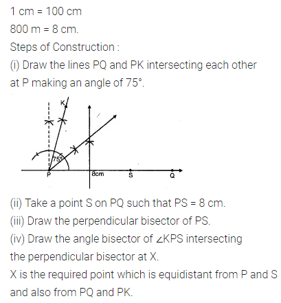 ML Aggarwal Class 10 Solutions for ICSE Maths Chapter 14 Locus Chapter Test 6