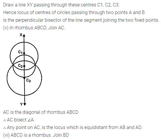 ML Aggarwal Class 10 Solutions for ICSE Maths Chapter 14 Locus Ex 14 7