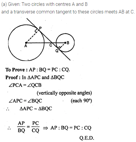 ML Aggarwal Class 10 Solutions for ICSE Maths Chapter 15 Circles Chapter Test 25