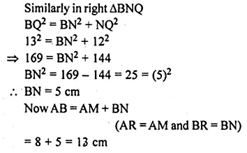 ML Aggarwal Class 10 Solutions for ICSE Maths Chapter 15 Circles Chapter Test 30