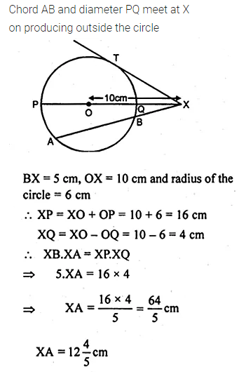 ML Aggarwal Class 10 Solutions for ICSE Maths Chapter 15 Circles Chapter Test 38