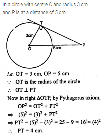 ML Aggarwal Class 10 Solutions for ICSE Maths Chapter 15 Circles Ex 15.3 1