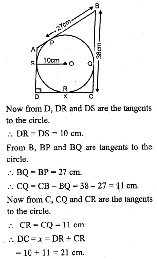 ML Aggarwal Class 10 Solutions for ICSE Maths Chapter 15 Circles Ex 15.3 12