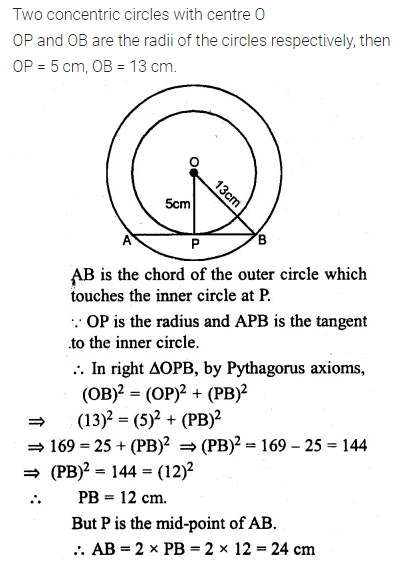 ML Aggarwal Class 10 Solutions for ICSE Maths Chapter 15 Circles Ex 15.3 5