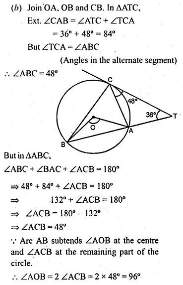 ML Aggarwal Class 10 Solutions for ICSE Maths Chapter 15 Circles Ex 15.3 89