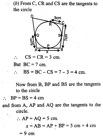 ML Aggarwal Class 10 Solutions for ICSE Maths Chapter 15 Circles Ex 15.3 9