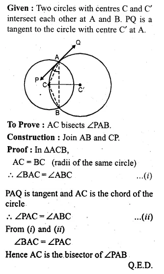 ML Aggarwal Class 10 Solutions for ICSE Maths Chapter 15 Circles Ex 15.3 97