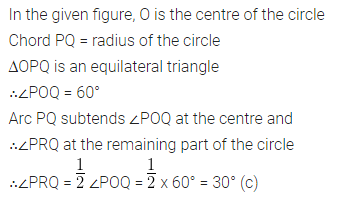 ML Aggarwal Class 10 Solutions for ICSE Maths Chapter 15 Circles MCQS 15