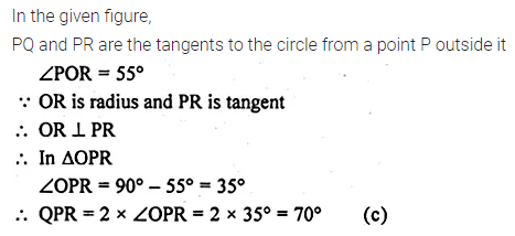 ML Aggarwal Class 10 Solutions for ICSE Maths Chapter 15 Circles MCQS 23