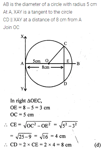 ML Aggarwal Class 10 Solutions for ICSE Maths Chapter 15 Circles MCQS 27