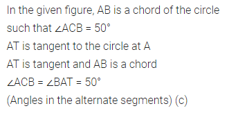 ML Aggarwal Class 10 Solutions for ICSE Maths Chapter 15 Circles MCQS 30