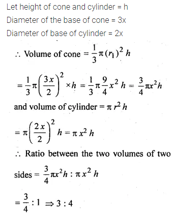 ML Aggarwal Class 10 Solutions for ICSE Maths Chapter 17 Mensuration Chapter Test 14