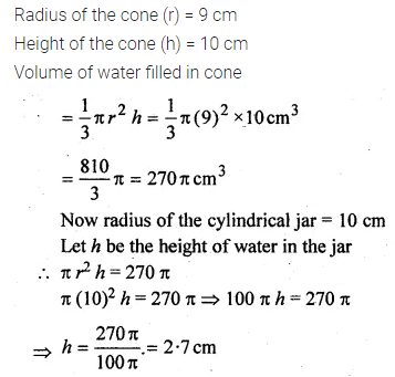 ML Aggarwal Class 10 Solutions for ICSE Maths Chapter 17 Mensuration Chapter Test 15